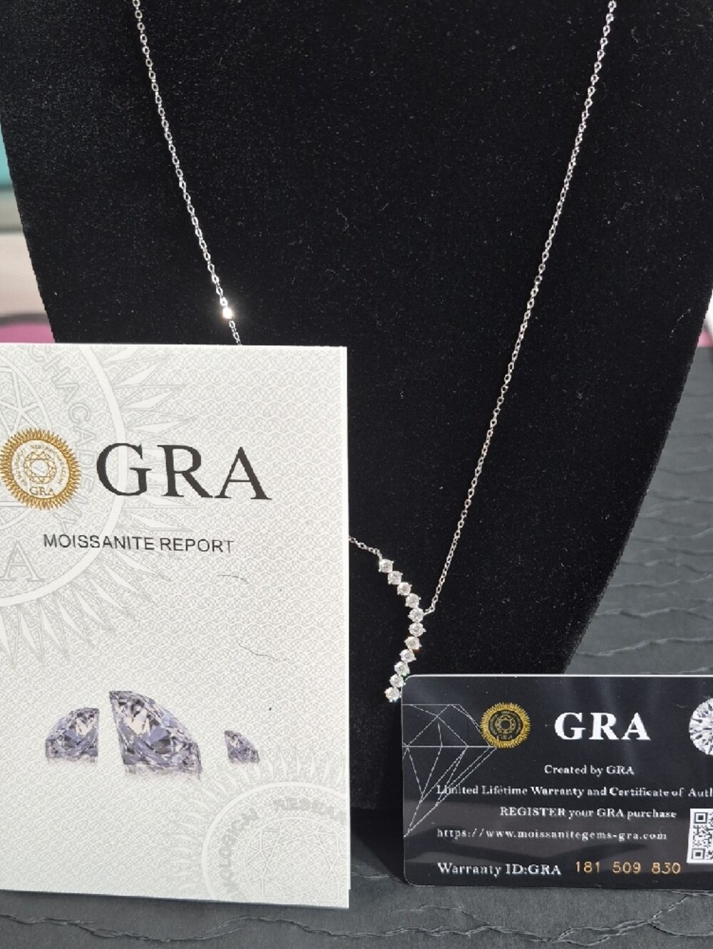 Moissanite 925 Sterling Silver Pendant Chain - Picture 6 of 6